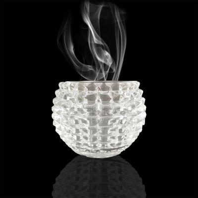 China Modern Baccarat Indian Middle Eastern Style Decorations 2021 Crystal Incense Burner Candles Gold Bakhoor Incense Burner Made in Crystal for sale