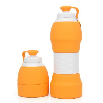 China Viable Private Label Water Bottle Silicone Folding Free Collapsible Water Bottle for sale