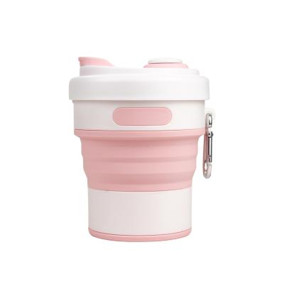 China Factory direct sales silicone coffee cup viable high quality foldable fashion outdoor sports portable silicone water cup for sale