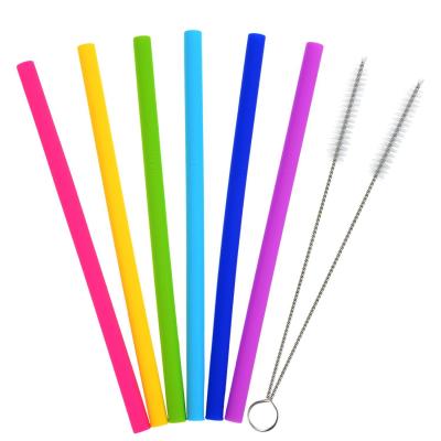 China High Quality Viable Hot Selling Silicone Item Straw Silicone Case With Brush Collapsible Silicone Case New High Quality Drinking Product for sale