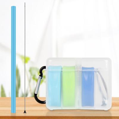 China Sustainable Multi Color Household Eco Friendly Straws Reusable Drinks Environmentally Silicone Drinking Straw for sale