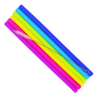 China High Quality Disposable Silicone High Temperature Resistant Color Changing Straw Color Changing Drinking Straw Product for sale