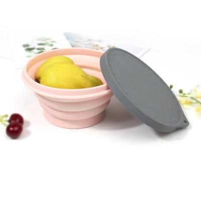 China Sustainable Food Storage Container Silicone Food BowlFood Grade OEM Lunch Box Silicone Bowl Food Storage Container Product for sale