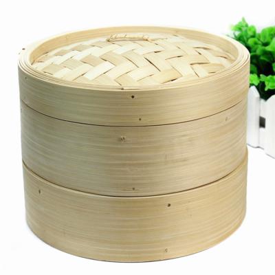 China Sustainable Organic Bamboo Steamer Basket for Reusable Vegetable Large Stainless Steel with Dividers Dimsum Cooking Vegetables for sale