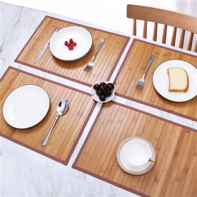 China Coconut Place Mat Handmade Playmat Table Bamboo Mats Leather Natural Coasters Rattan Fringe Place Mat Viable Place Mats for sale