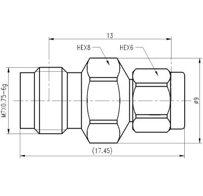 China 1.0mm male to 1.85mm female adapter, 67GHz 1.0mm for sale