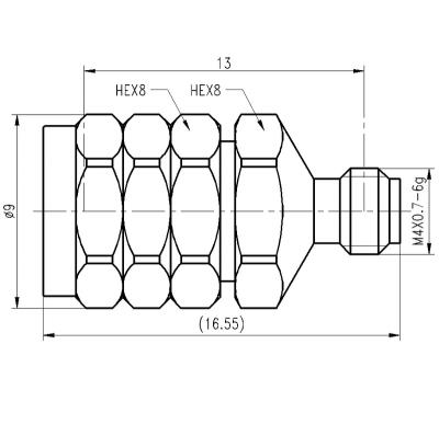 China 1.0mm female to 1.85mm male adapter, 67GHz 1.0mm for sale