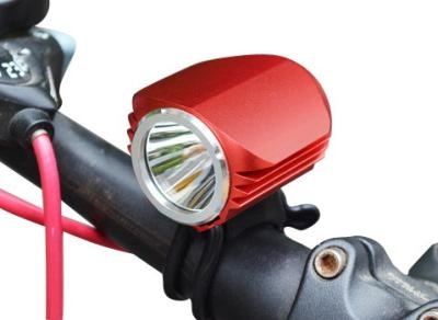 China Red Powerful Front Bike Light For Night Riding , 4 * 1800mah Bright Bicycle Lights for sale