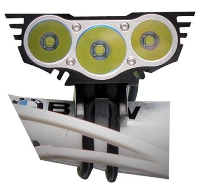 China Bright 3 CREE High Power LED Bike Light Aluminium Alloy Material XM L2 - T6 Model for sale