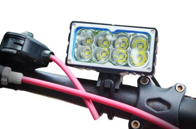 China Aluminium Alloy Front High Power LED Bike Light 8 CREE XM L2 - T6 Model for sale