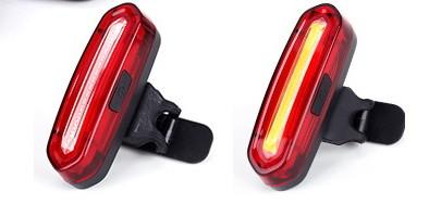 China COB Red USB Rechargeable Rear Bike Lights For Safety 600mah Lithium Battery for sale