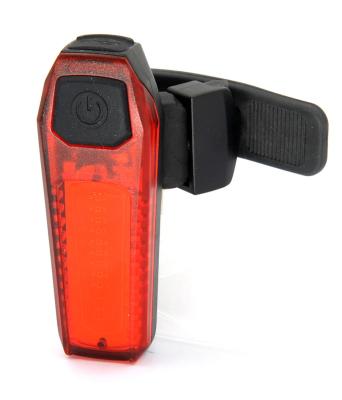 China Red Frame Rechargeable Rear Bike Lights Usb Charged 12 COB Led High / Low Flash for sale