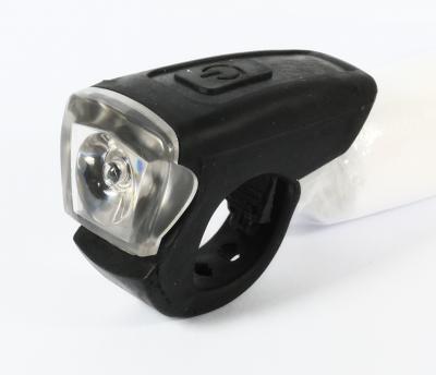 China Portable Small Rechargeable Front Bicycle Light Rigid Material Water Resistant for sale