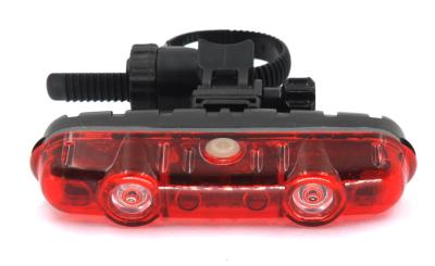 China Small Red Battery Powered LED Bike Lights 6 Super Bright Constant Flash for sale