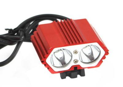 China Long Working Life LED Bicycle Headlight 8.4V For Night Sports Red Surface for sale