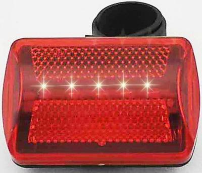 China Outdoor Sports Bike Tail Light , 2 * AAA Battery Red Led Tail Lamp For Bikes  for sale