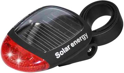 China Solar Power 2 LED Bicycle Tail Light Strobe Flash Constant 2.4V 80mah for sale