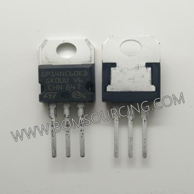 China Through Hole Integrated Circuit IC Chip TO-220AB STGP14NC60KD GP14NC60KD IGBT 600V 25A 80W for sale