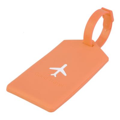 China Custom Design Silicone Fashion Personalized Custom Design Public Tourist Baggage PVC Luggage Tag for sale