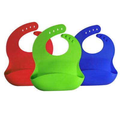 China Customized BPA Free Color Baby Care Product BPA Free Waterproof Silicone Baby Bib for sale