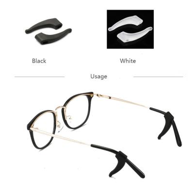 China Comfortable Glasses Accessories Silicon Temple Tips Ear Locks Ear Guards M Size for sale