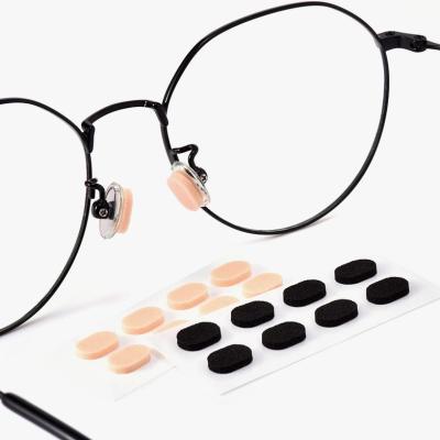 China Eco-Friendly Self Adhesive Oval Shape EVA Foam Optical Nose Pads for Glasses for sale