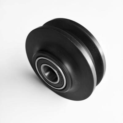 China Easy Installation Printer Wheel Nylon Pulley Wheels With Plastic Bearings Wheel With Bearing POM Pulley for sale