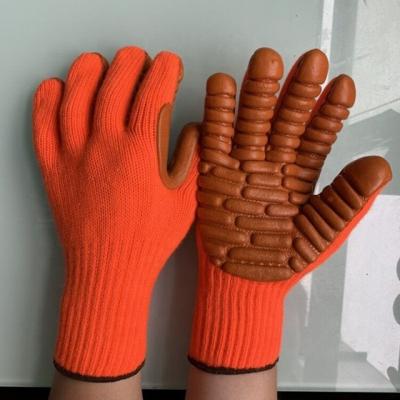 China CE Certification Anti Slip Rubber Coating Anti Vibration Gloves for sale