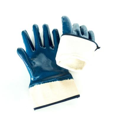 China Water Proof Nitrile Coated Gloves Working Grease Monkey for sale