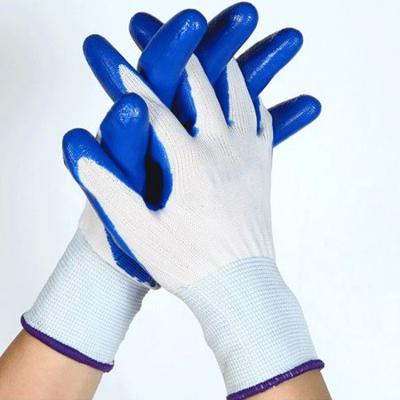 China 2021 JingCai new arrival firness gloves heavy industry heavy industry machinist gloves durable pvc nitrile nitrile working gloves anti slip rough finish gloves for sale