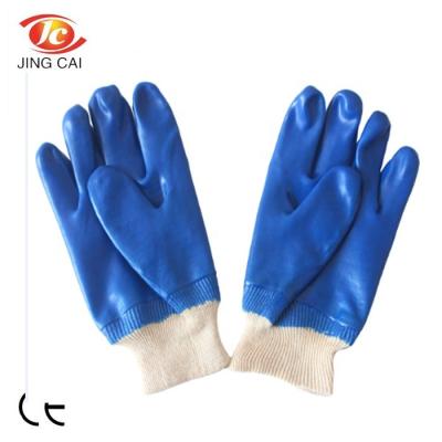 China 2021 Heavy Industry JingCai Mechanic Construction Truck Farm Garden Cheap Nitrile Industrial Hand Dipped Safety Gloves for sale