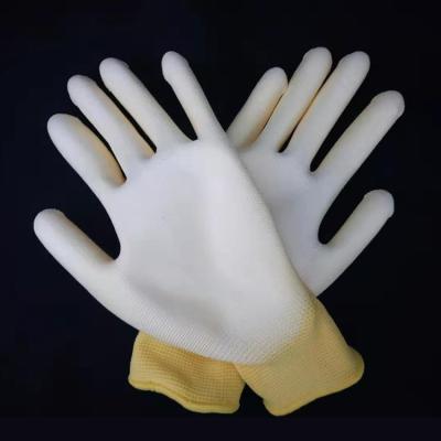 China Heavy Industry JingCai PU Coated Safety Gloves Cut Resistant Gloves Welding Construction Mechanic Electrical Safety Work Glove for sale