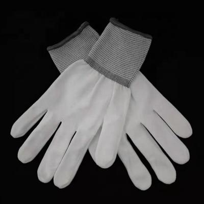 China Anti-slip White Color Light Duty PU Coated Industry Glove for sale