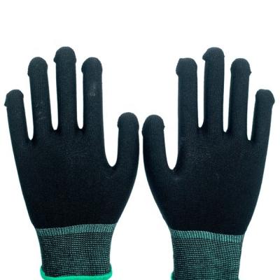 China PU Palm Oil Resistant Anti-Slip Coated Proof Work Gloves for sale