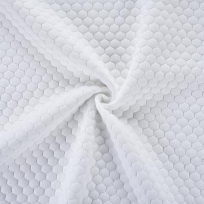 China Sustainable Customized Gsm 100 Polyester 400 Double Ticking Mattress Fabric , Tricot Fabric For Mattress Jacquard for sale