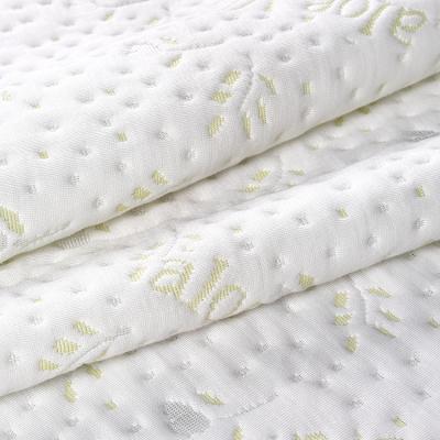 China Stretch Aloe Vera Functional Quick Dry Jacquard Knitted Fabric Mattress Fabric for sale