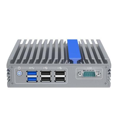 China Barebone Computer J3710 Dual Lan Business Fanless Mini PC mit 6 USB zu verkaufen