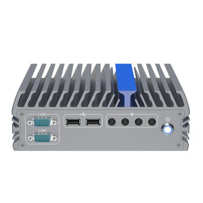 China Fanless Embedded PC N100 6 Com Rs232 DDR5 4800 Ram Max 16 GB IPC for sale