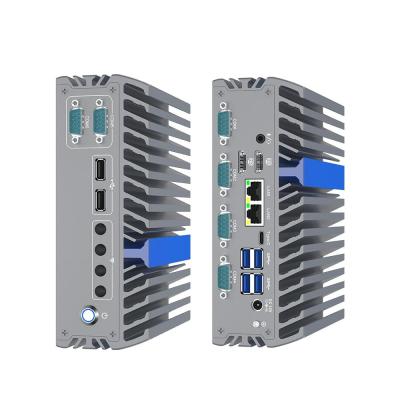 China Industrial PC Embedded N100 6 Com 2.5 Gb Ethernet Industrial Computer Fanless for sale