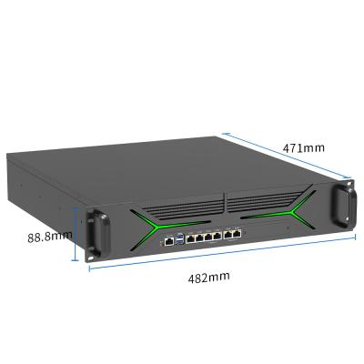 China Lga1700 2u Dual Socket Intel H610 Chipset Rackmount Server for sale