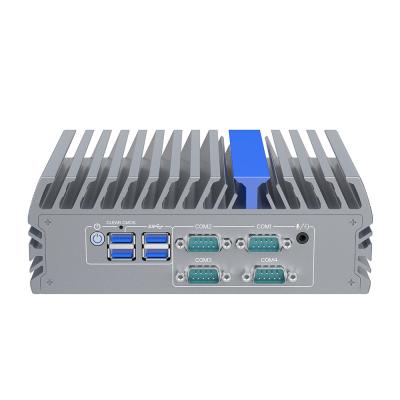 China N100 Mini Pc 2 Ethernet Ports Mini Pc 2 Lan 4 COM RS232 RS485 for sale