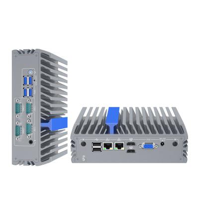 China 2 Ethernet 4 USB 2 COM DDR4 Linux 12th Gen N100 Mini Desktop PC for sale