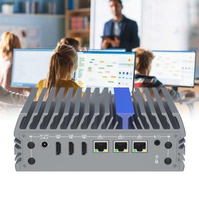 China Intelligent Warehouse Fanless Linux PC 12th Gen I3 I5 I7 Ddr5 Mini PCs for sale