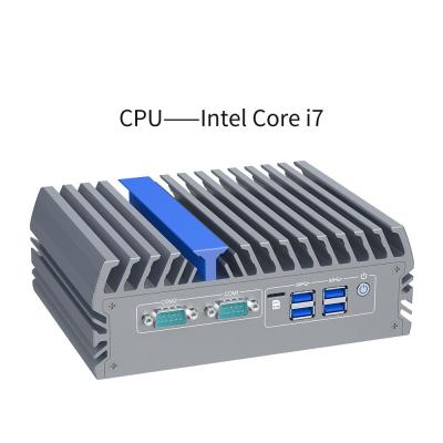 China Fanless Mini Box PC Intel Core I3 1215u Três 2.5g Lan Rs232 485 à venda