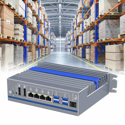 China DC 12V-24V Fanless Industrial Mini PC With I7 CPU And Wide Voltage Support for sale