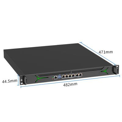 China Intel Core 1U 19 Inch Rackmount Security Appliance With 2 Gbps VPN Throughput for sale