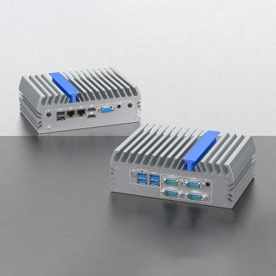 China 2 Lan 2 Com Wall Mount Mini PC Small Size DDR4 Win10 For Monitoring System for sale