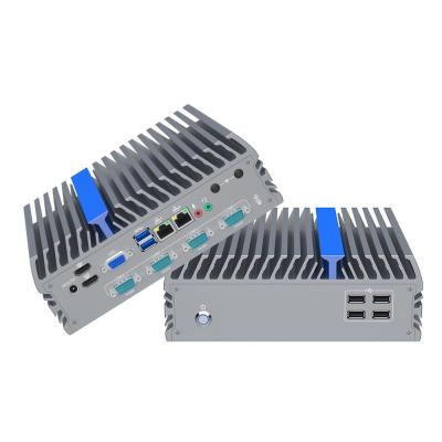 China X86 Lüfterlose Industriecomputer I7 I5 I3 2 Rs232 8 USB Linux zu verkaufen
