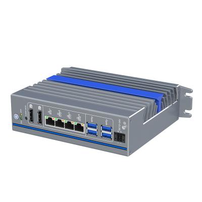 China Mini Firewall Nano PC 4 Gigabit Ethernet Port Fanless Mini PC Pfsense for sale