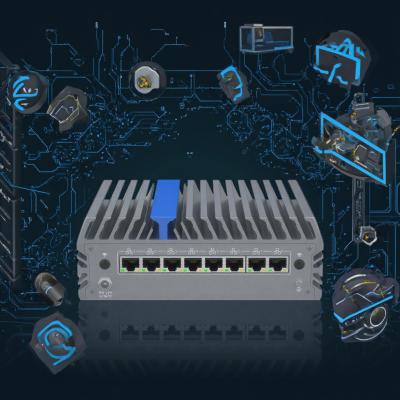 China Compact 8 LAN Firewall Appliance Core Ultra 7 155U voor cyberbeveiliging Te koop